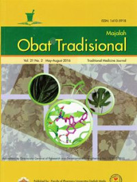 Majalah Obat Tradisional Vol.22 No.3 September-Desember 2017
